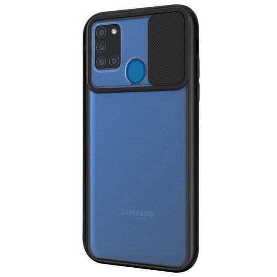 CaseUp Samsung Galaxy M21s Kılıf Camera Swipe Protection Siyah 2